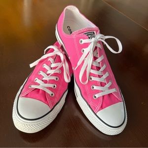 HOT PINK Men’s Converse Low Tops Size 13